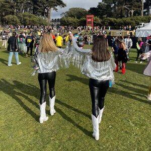 Silver sequin fringe jacket